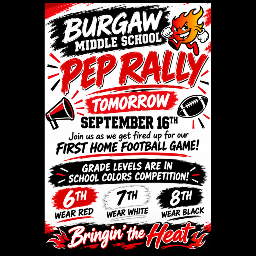 pep rally flyer