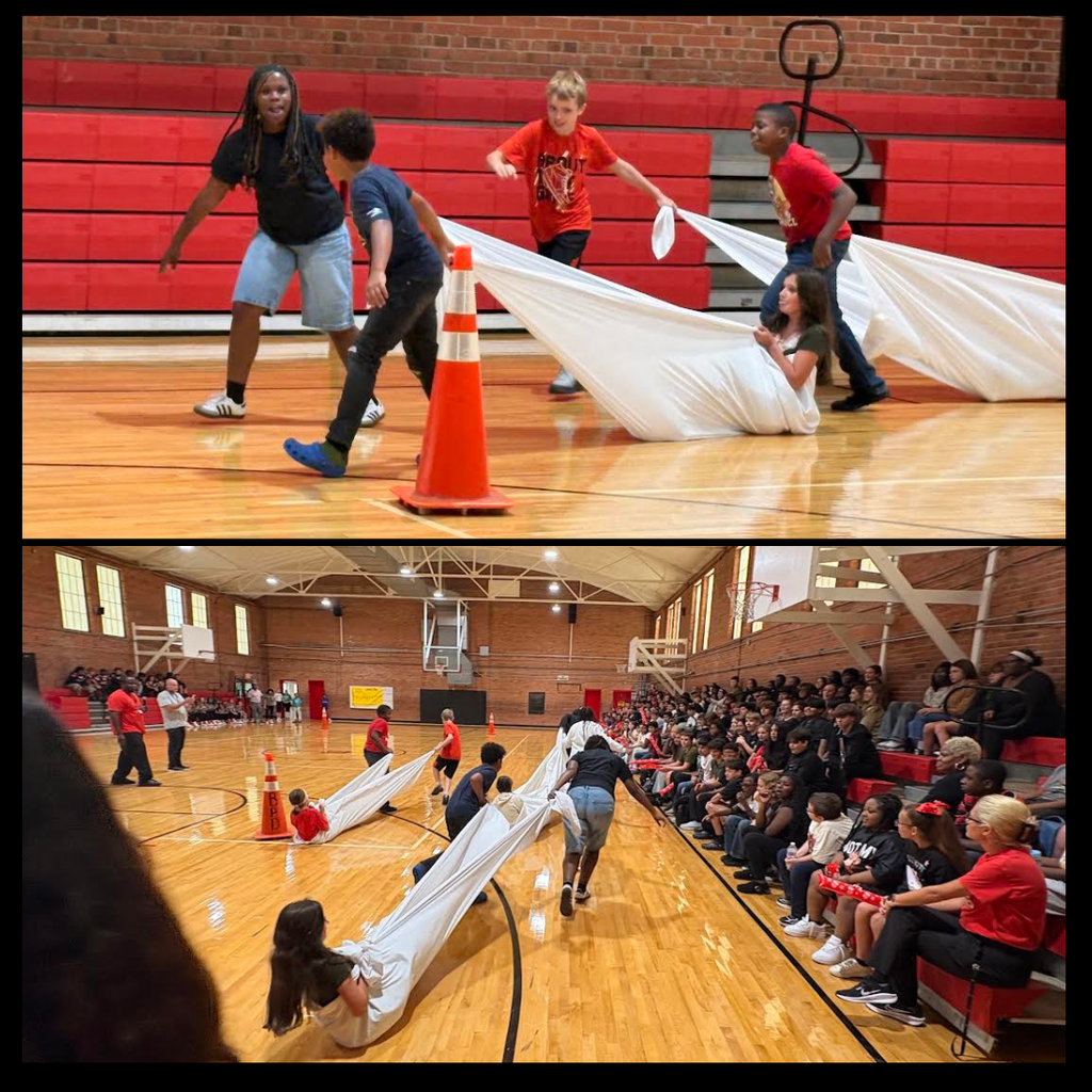 relay race with students and teachers