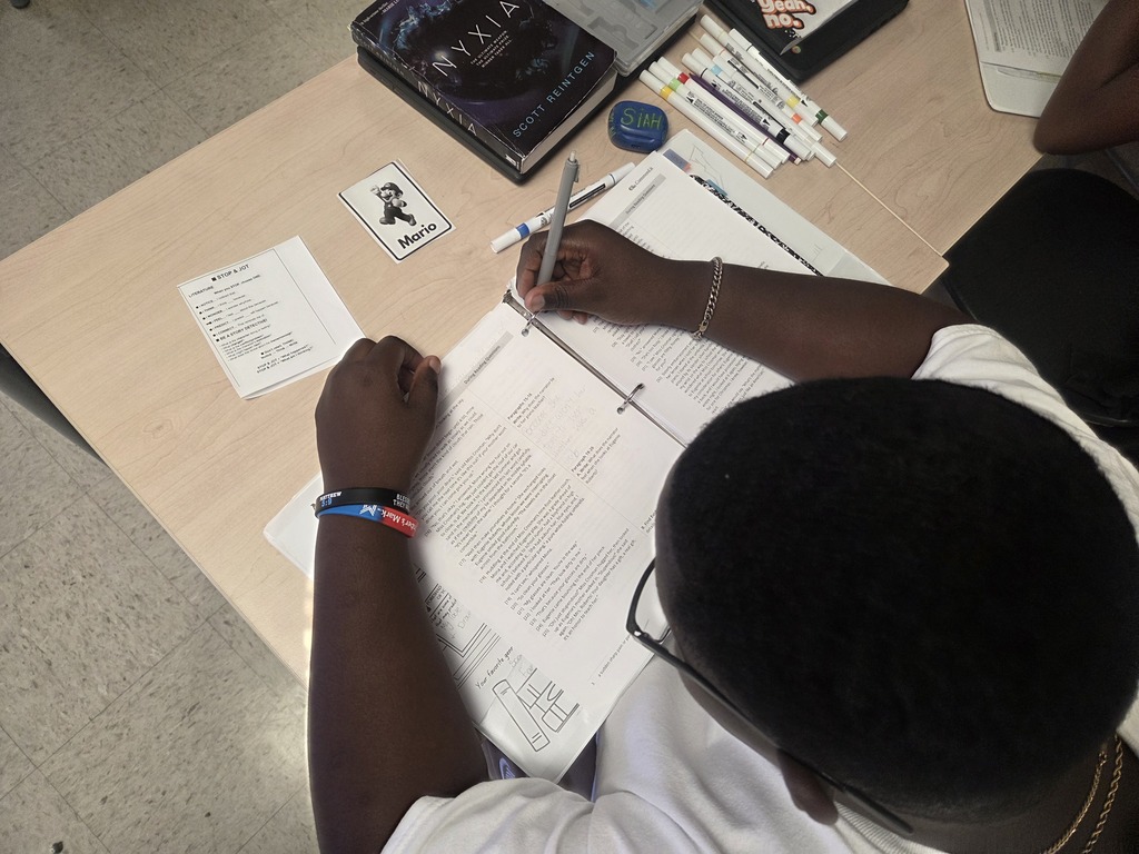 Partner work in 7th grade ELA