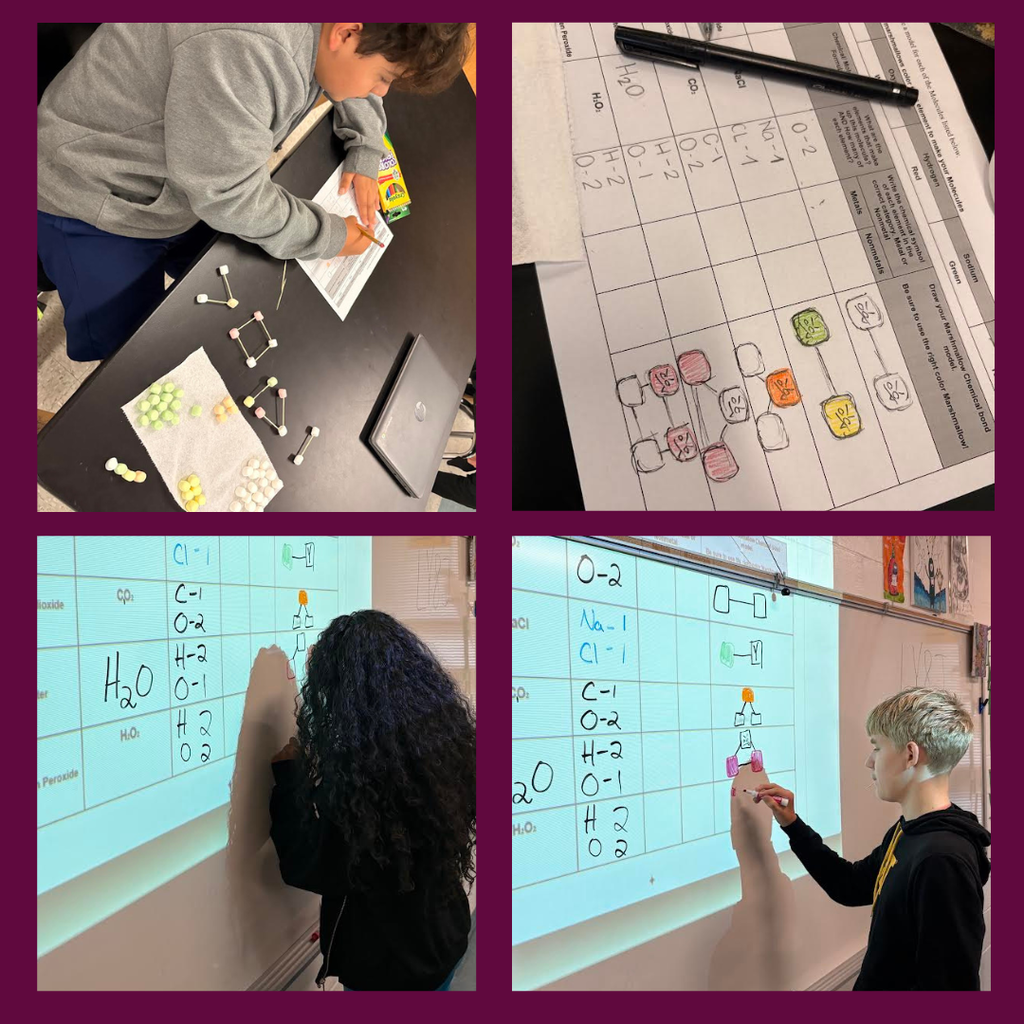 students working in science class
