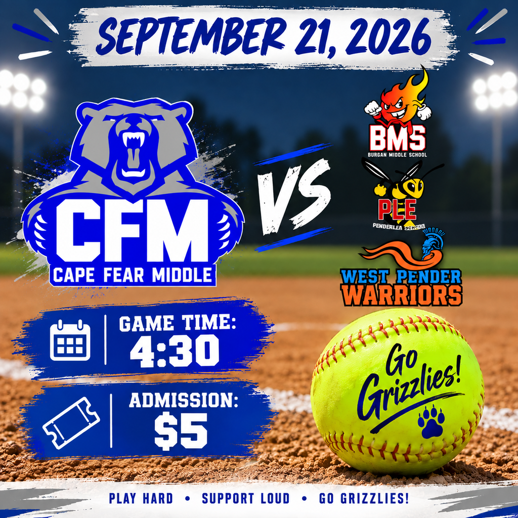 CFMS softball team at BMS/PLE/WPMS today
