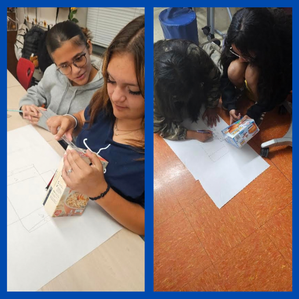 students working together in math class