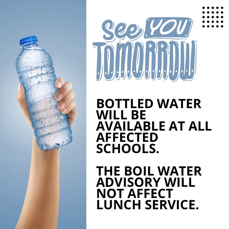 bottle water announcement