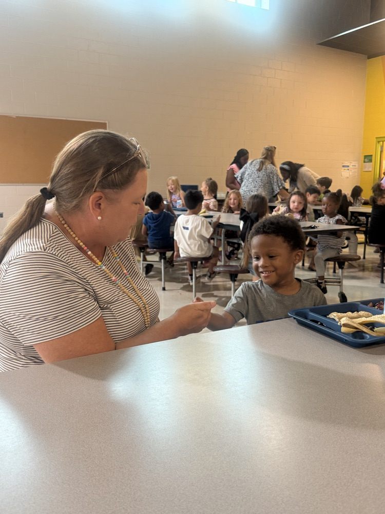 Educator and Student at lunch