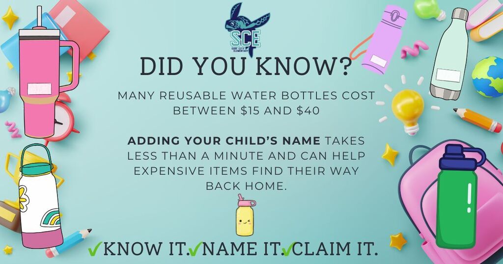Lost water bottles