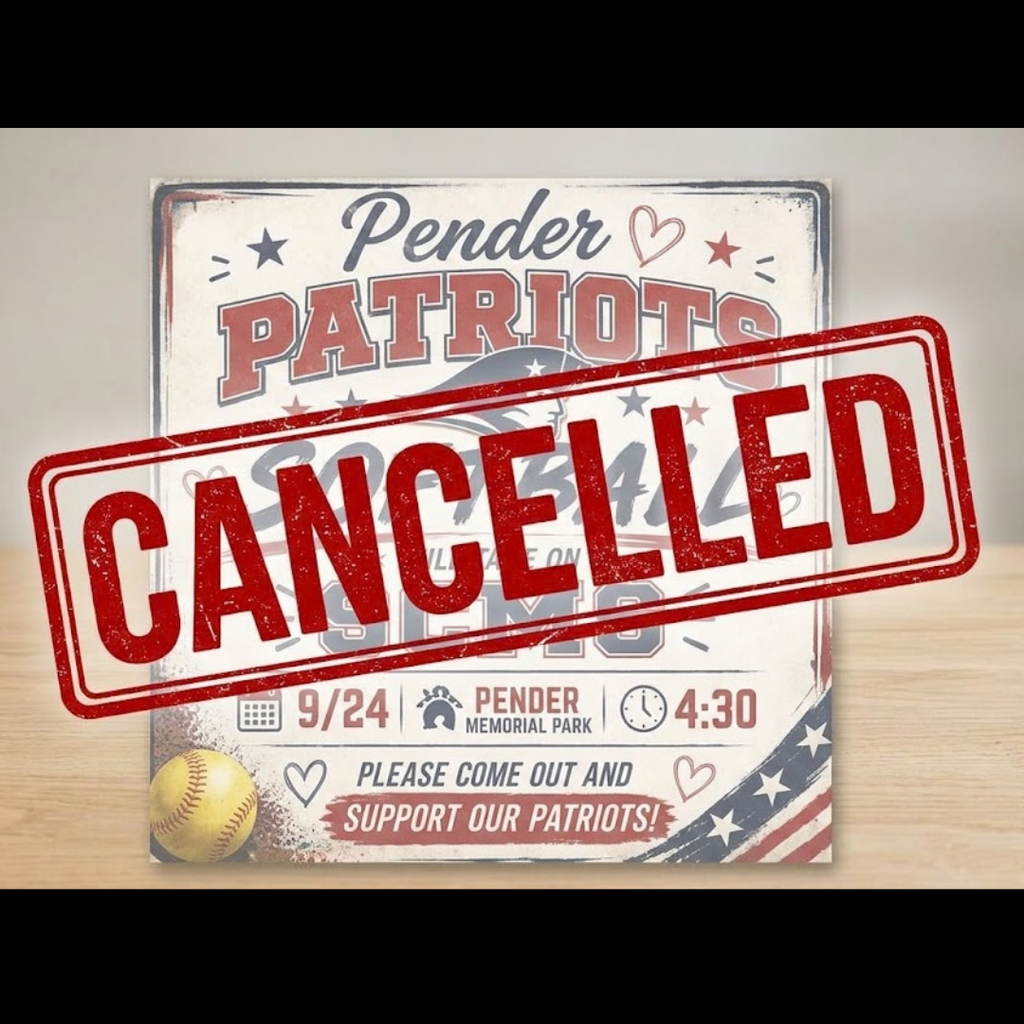 softball game cancelled flyer