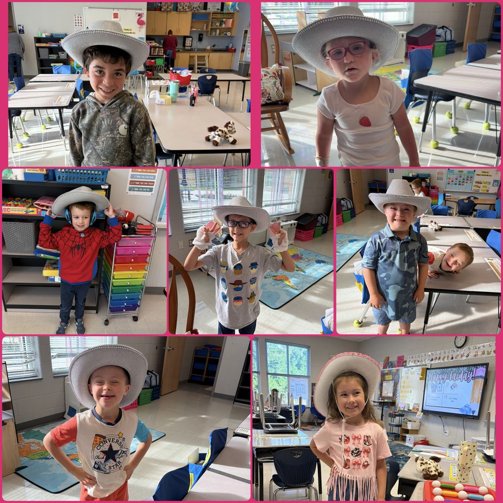 students and staff dressed up like Dolly Parton