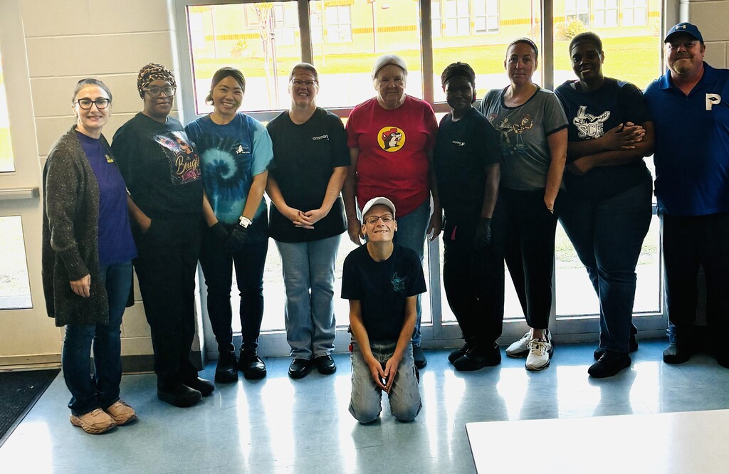 Surf City Elementary and Middle kitchen staff