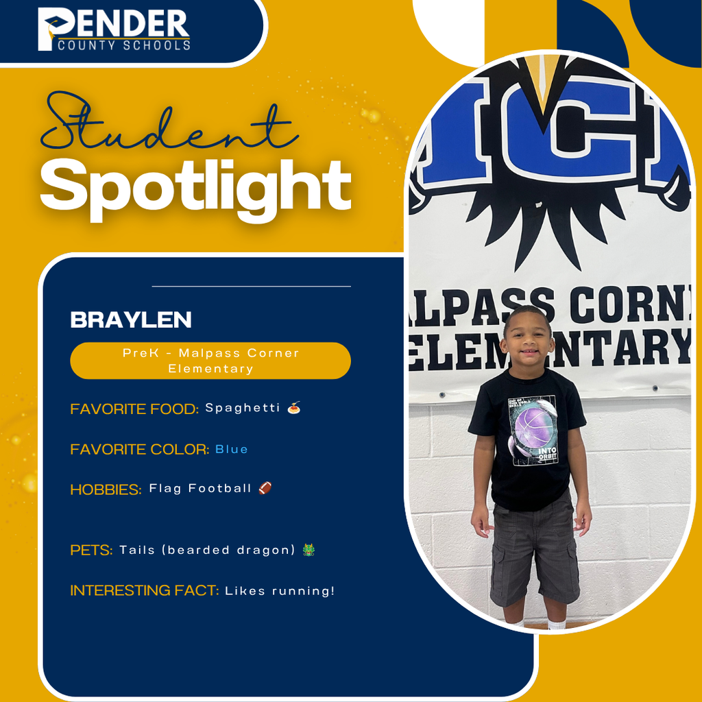 student spotlight braylen MCE