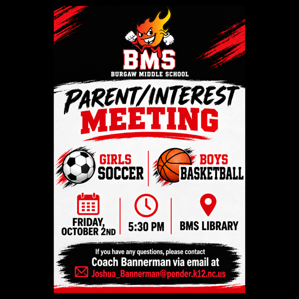 parent interest meeting for soccer and basketball
