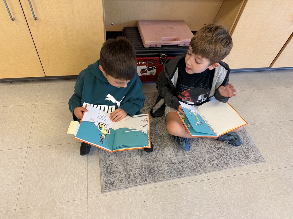 first graders reading in pairs