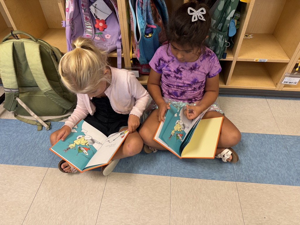 first graders reading in pairs