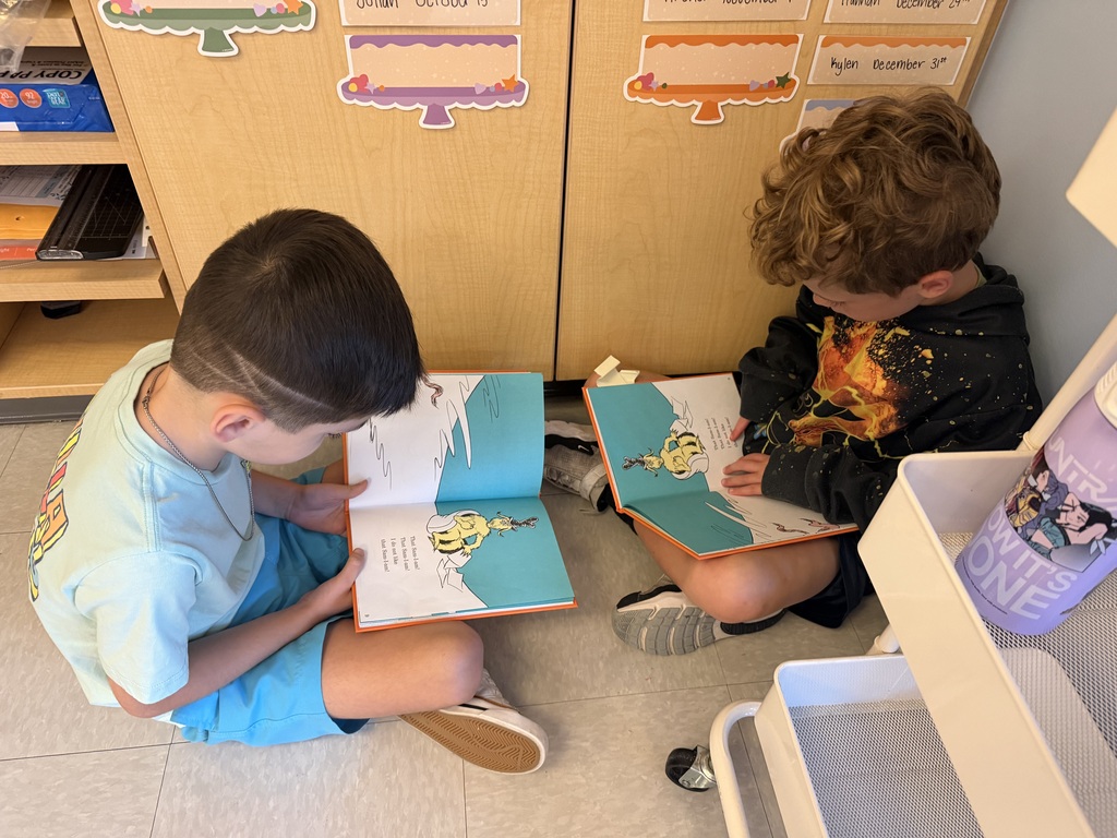first graders reading in pairs