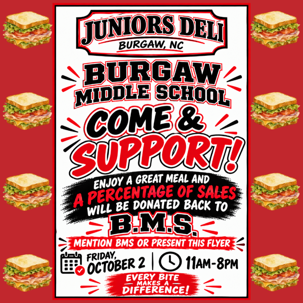 BMS deli fundraiser flyer