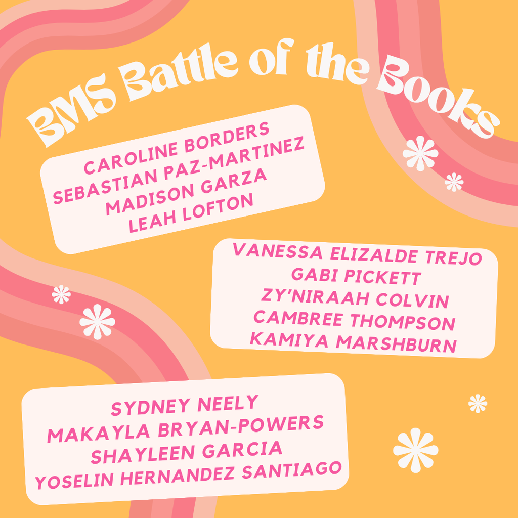 battle of the books team members flyer