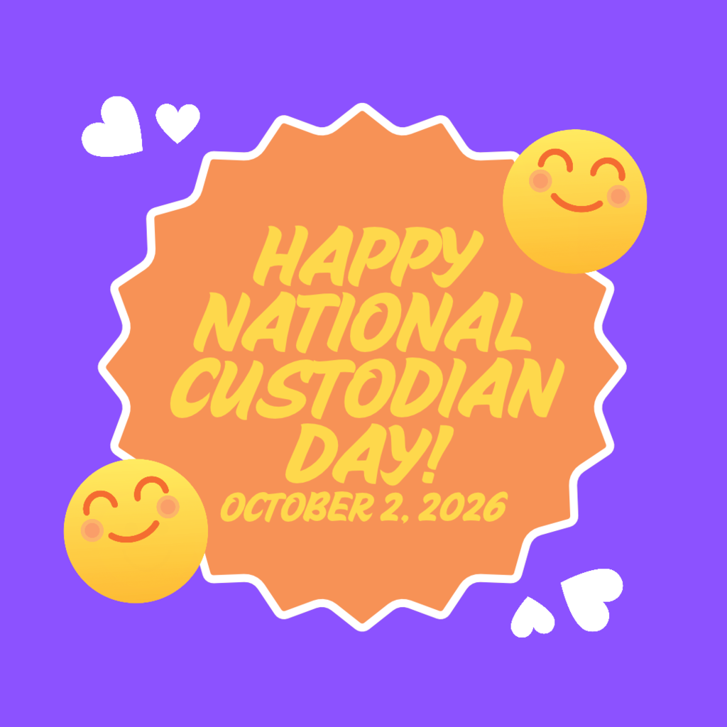 happy custodian day flyer