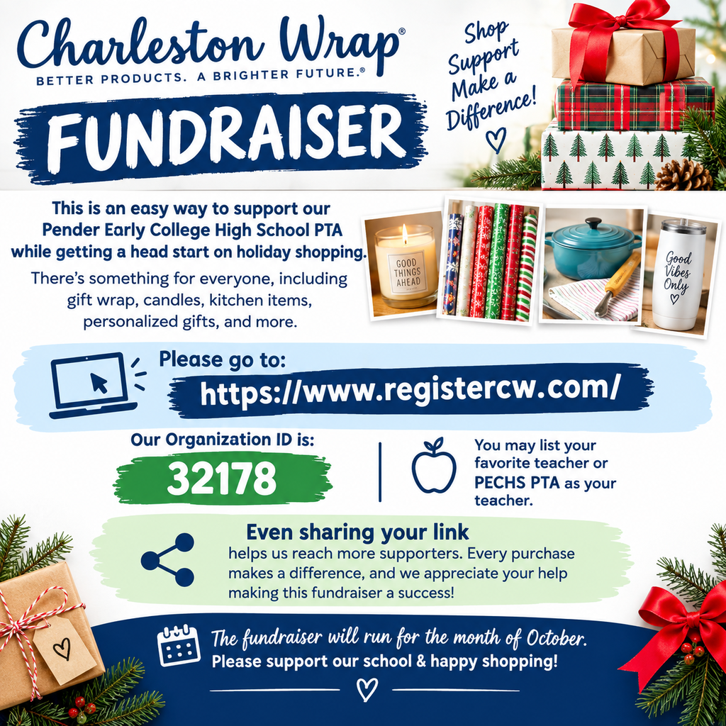 PTA Charleston Wrap Fundraiser