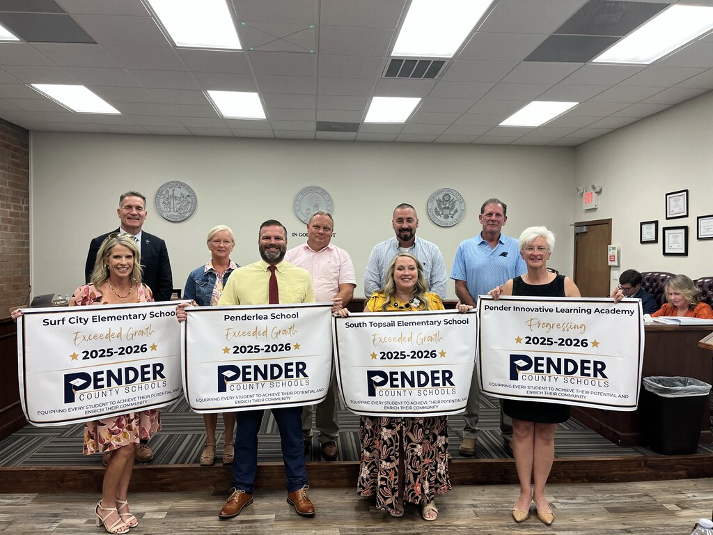 teachers being recognized at the BOE meeting
