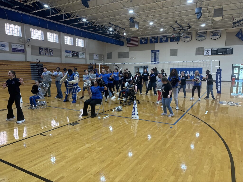 students dancing on gym floor 3