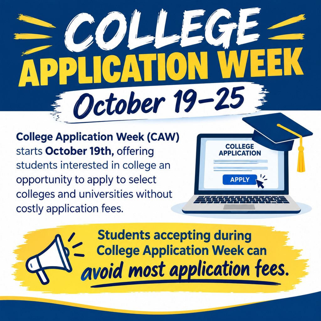 Free College Application week flyer