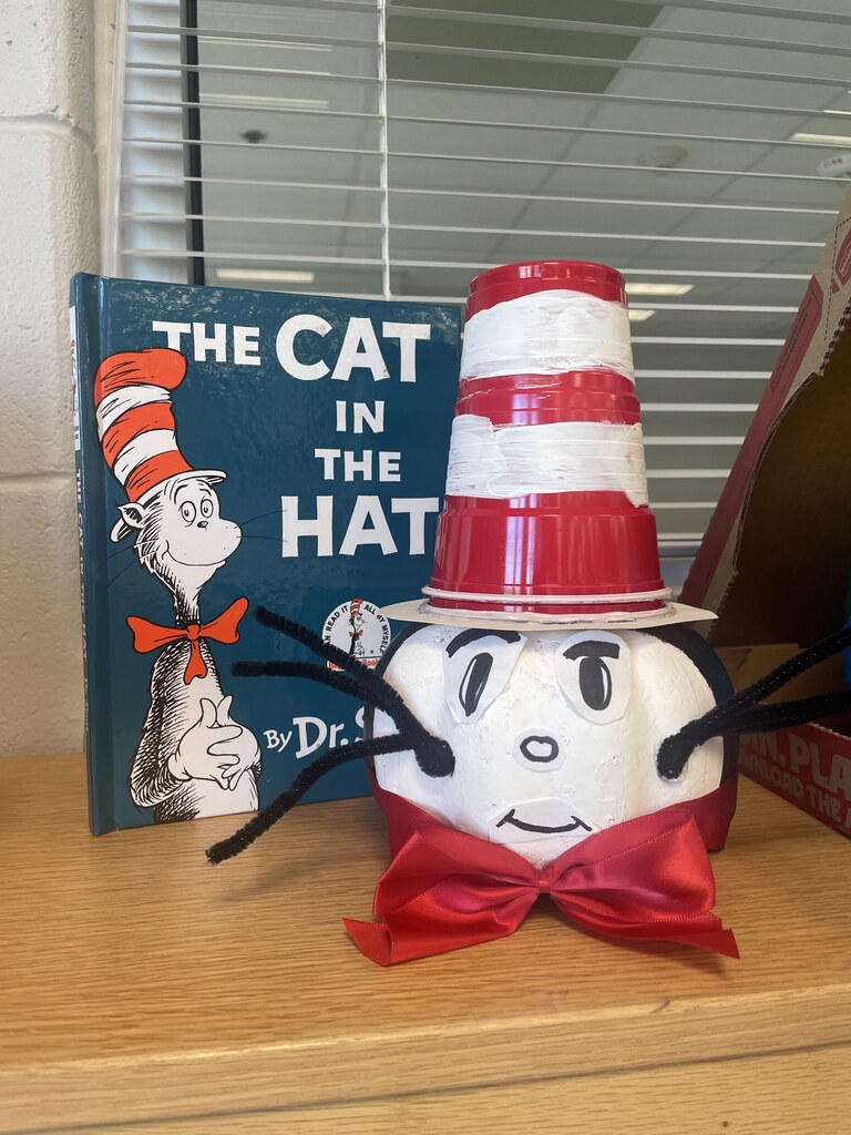 pumpking decorated to look like a book character