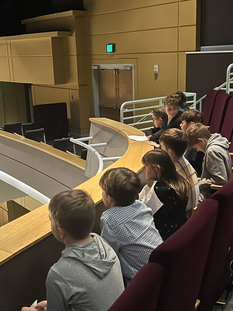4th graders at the Wilson Center watching the NC Symphony 