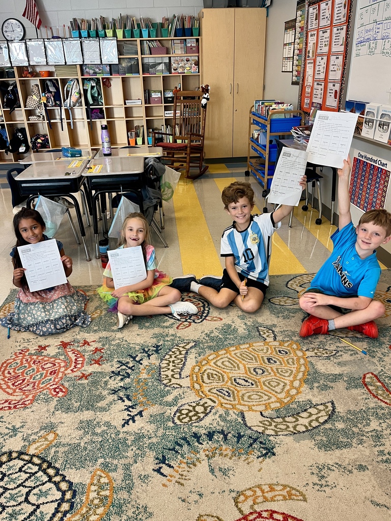 2nd grade students working on a vocabulary activity 