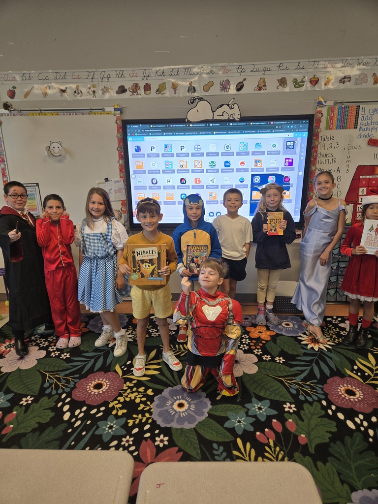students dressed up as book characters