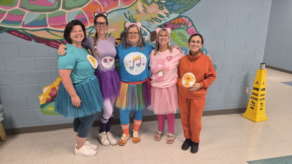teachers dressed up as book characters