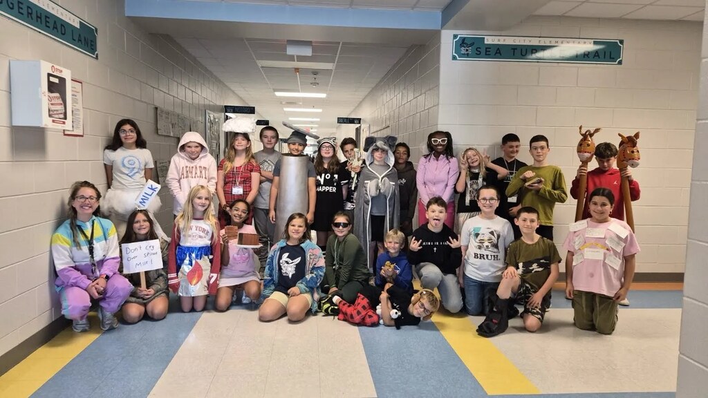 students dressed up as puns