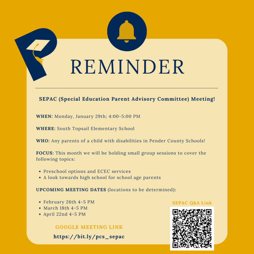 SEPAC Meeting Reminder