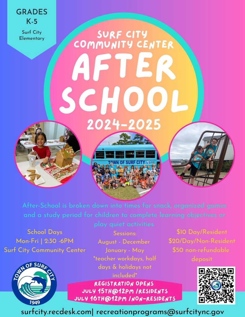 surf city community center after school program information