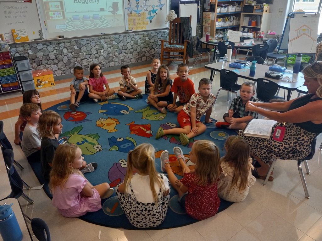 first grade learning on the carpet