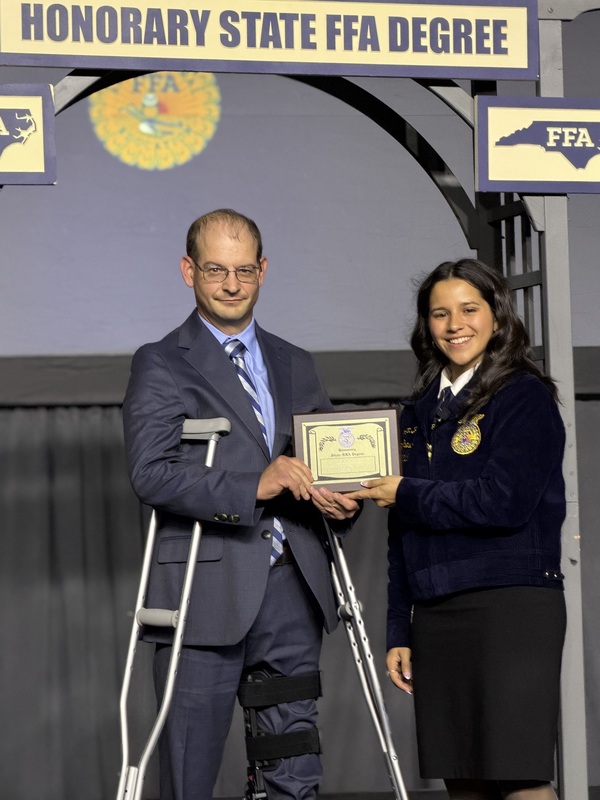tom herren receives his honorary ffa degree