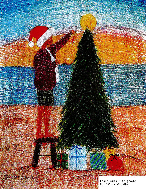 Holiday Art Josie Cina Surf City Middle