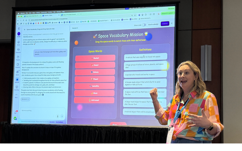 Kayla Davidson Presenting at NCTies Image 2