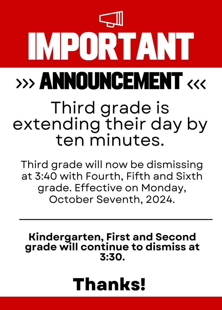 Third grade Dimissal