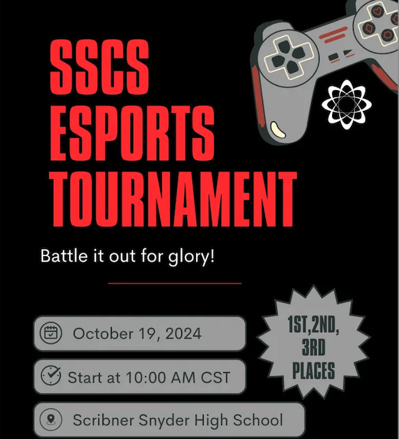 Scribner Snyder esports tournament flyer