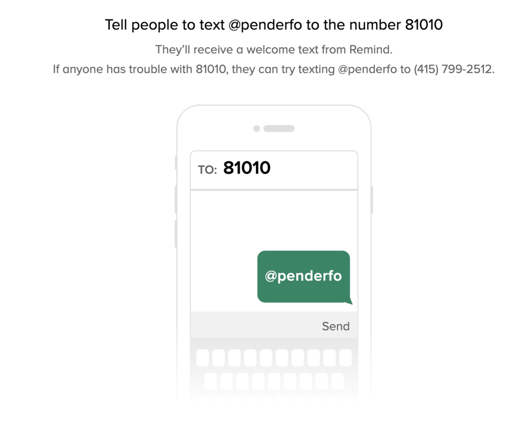 FB remind sign up