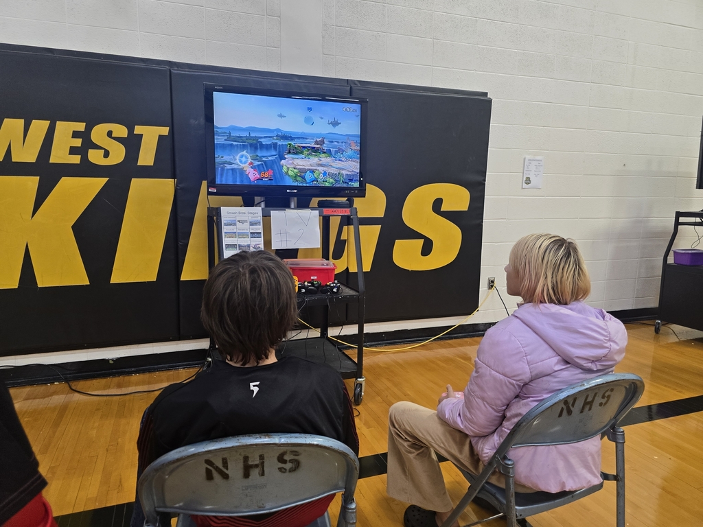 student playing game