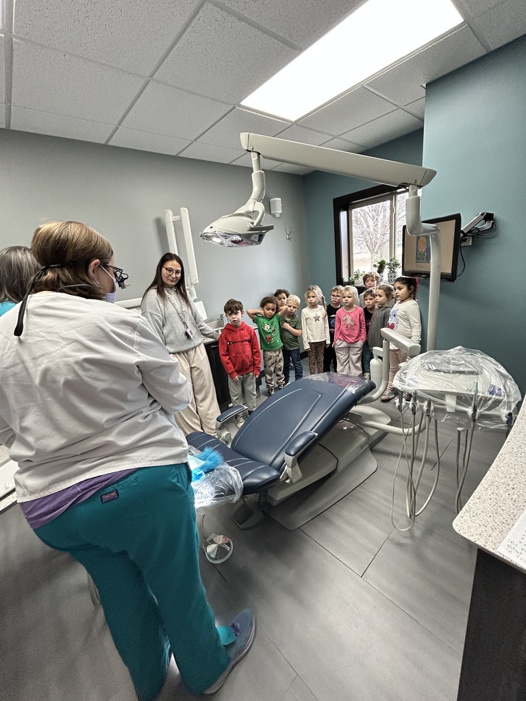 listening to Dr. Christine talk about having our teeth cleaned