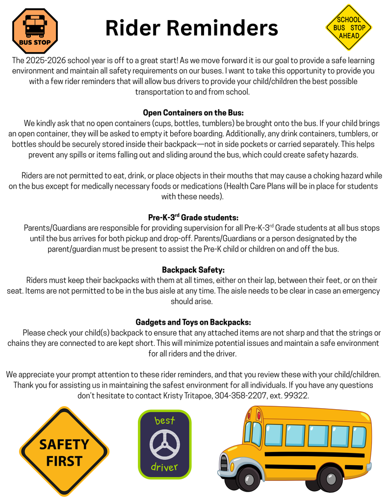 Rider Reminders