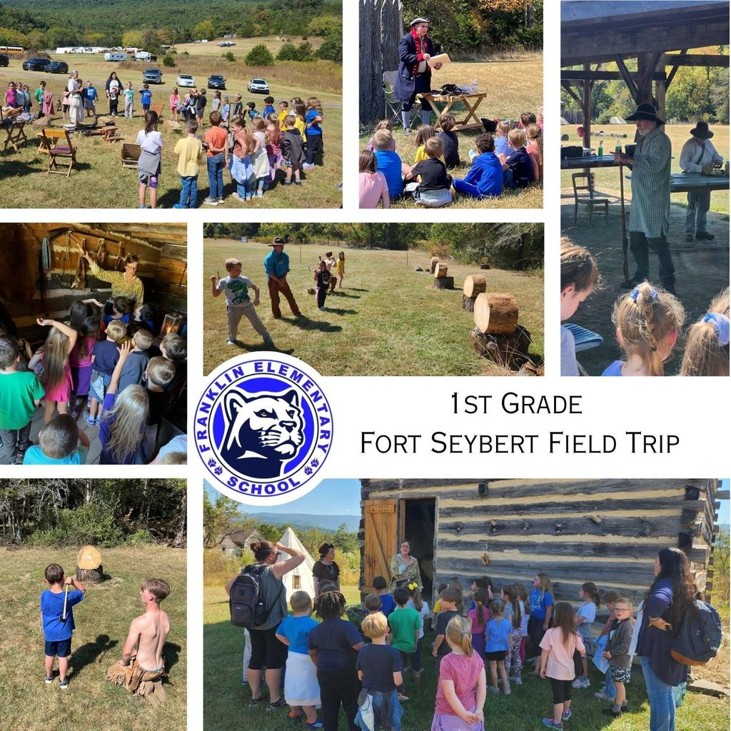 1st grade Fort Seybert Field Trip Collage