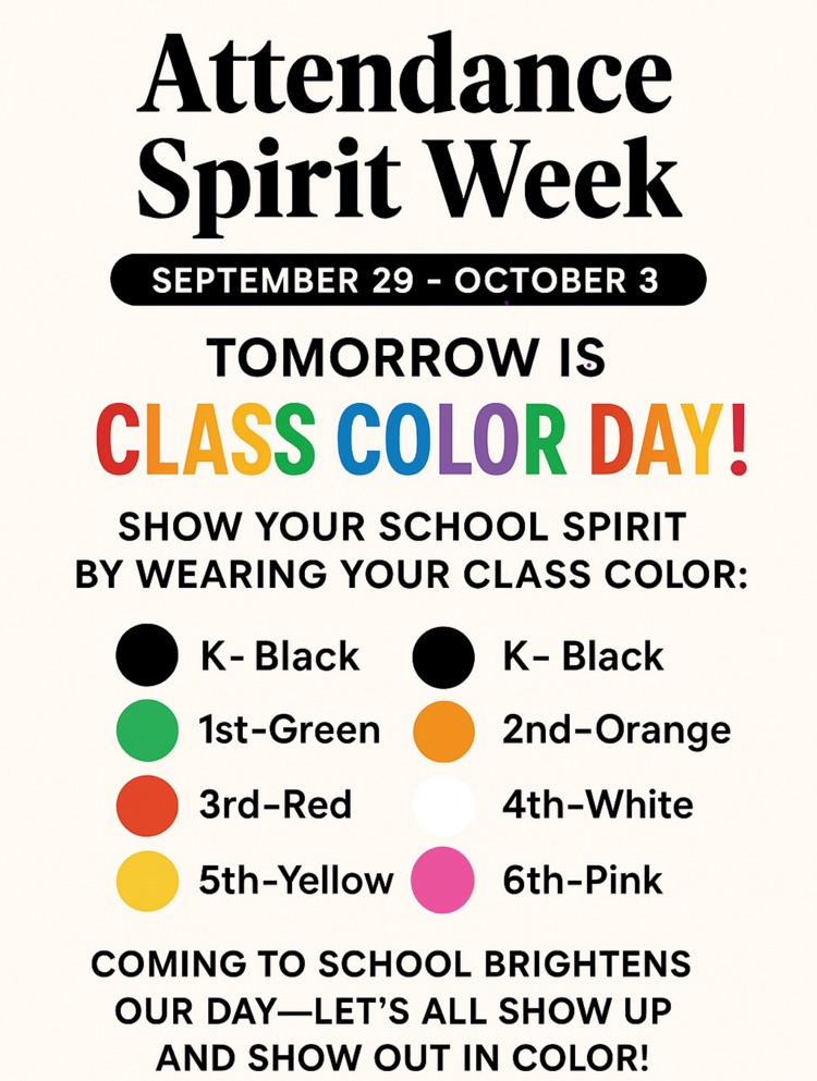 flyer for class color day