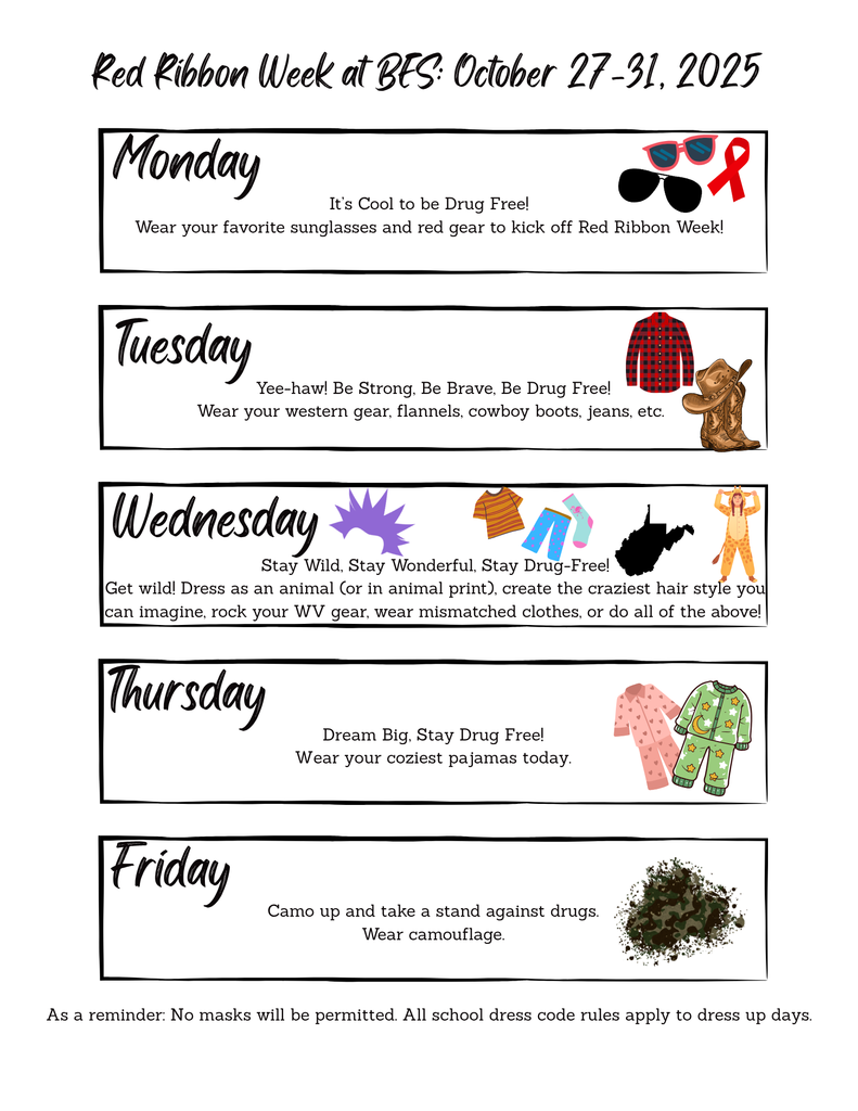 Red Ribbon Week Flyer-Information is in post
