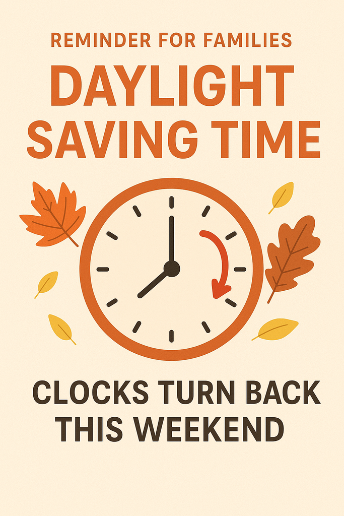 Daylight Saving Time is this weekend, November 4th and the clocks will fall back.