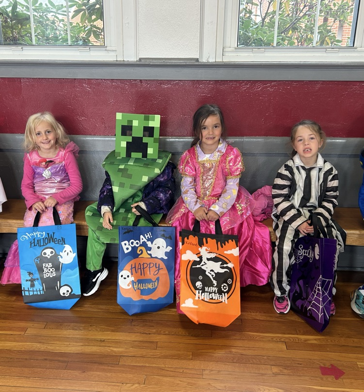 students trick or treating