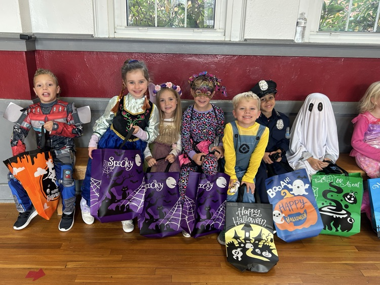 students trick or treating