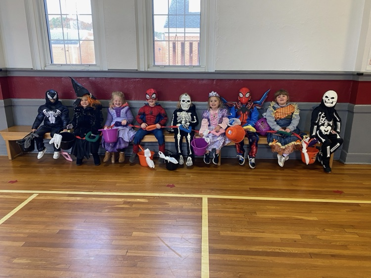 students trick or treating