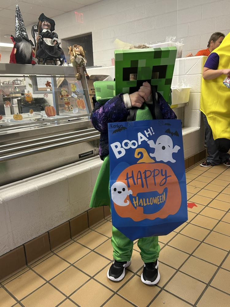 students trick or treating
